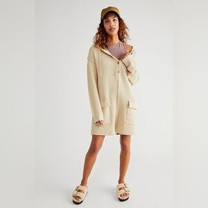 Free People Beach Ryleigh Sweater Romper Cream